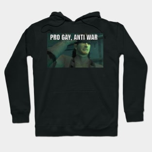 Solid Snake "Pro Gay Anti War" Hoodie